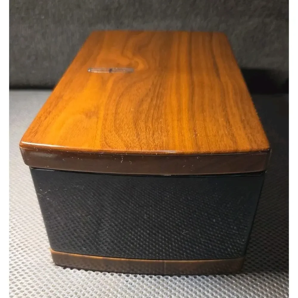 Lincoln Advertising Jewelry Wood Box With Drawer Felt Lined